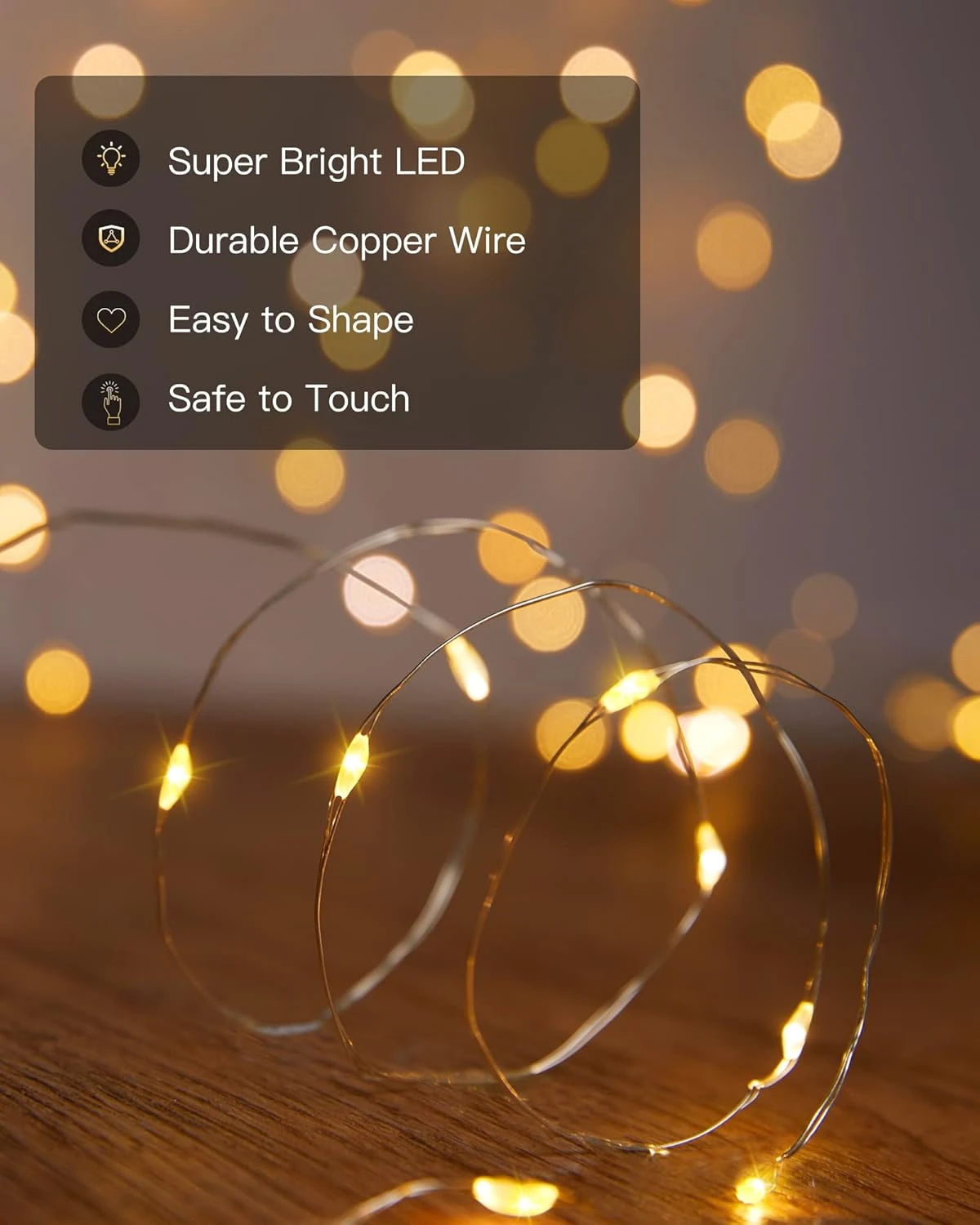 Brightown Outdoor Solar String Lights, 2 Packs Each 66Feet 200 Led Solar Powered Fairy Lights With 8 Modes Waterproof Decoration Lights For Patio Yard Trees Christmas Wedding Party (Warm White) 7 Brightown Outdoor Solar String Lights, 2 Packs Each 66Feet 200 Led Solar Powered Fairy Lights With 8 Modes Waterproof Decoration Lights For Patio Yard Trees Christmas Wedding Party (Warm White) - Image 7