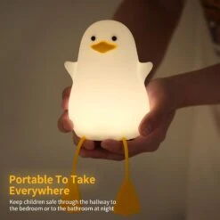 YuanDian Cute Seagull Night Light, Gifts For Women Teen Girls Baby,Night Lights For Kids Bedroom Kawaii Room Decor, Cute Christmas Duck Silicone Nightlights For Children Toddler -Xmas Lighting Shop 71ntr6v8fL. AC SL1500