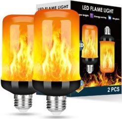 Y- STOP Upgraded LED Flame Light Bulb, 4 Modes Fire Light Bulbs With Upside Down Effect, E26 Base Flickering For Christmas, Party, Outdoor, Indoor, Home Decor (2 Pack) -Xmas Lighting Shop 71nvzB9JGRL. AC SL1500