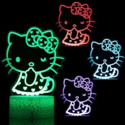 3 Pattern Cat Night Light 3D Illusion 16 Colors Table Lamp 16 Colors Conversion With Remote Touch For Kids Fans Room Decor Christmas Birthday Gifts -Xmas Lighting Shop 71o5wxbXvDL. AC SL1500