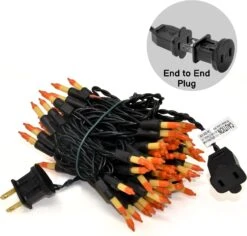 Candy Corn Halloween Lights Set, 100 Incandescent Orange And Yellow Mini String Lights UL Certified Christmas Lights Black Wire For Indoor Outdoor Use Holiday Decorations -Xmas Lighting Shop 71o8OJRJa5S. AC SL1500