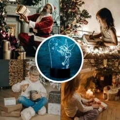 Magic Elf Tinker Bell Miss Bell Rare Peter Pan Snowflake Tinkerbell Anime Character 3D LED Bedroom Decor Sleep Table Lamp With Remote 7 Colors Visual Night Light Birthday Christmas Gifts For Kids -Xmas Lighting Shop 71owncUlVL. AC SL1000