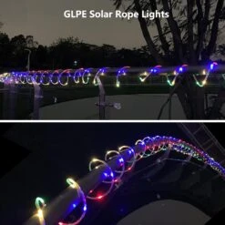 GLPE Solar Rope Lights Outdoor Waterproof LED,66ft 200 LEDs String Lights Solar Powered,8 Modes Multicolor Fairy Lights With Remote For Christmas Garden Patio Deck Backyard Pool Trampoline -Xmas Lighting Shop 71p XCDLt6L. AC SL1500