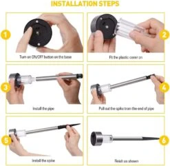 SUNNEST Solar Lights Outdoor Christmas, 12Pack Stainless Steel Outdoor Solar Lights - Waterproof, LED Landscape Lighting Solar Powered Outdoor Lights Solar Garden Lights For Pathway Patio Yard -Xmas Lighting Shop 71p66uS5c3L. AC SL1500