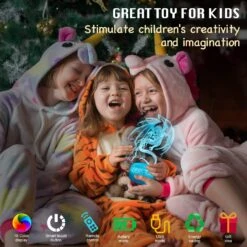 Uyeyuy Dragon Lamp, Dragon Toys Dinosaur Night Light For Boys,16 Colors Dimmable Remote Control Smart Dragon Light, Best Christmas Birthday Dragon Gifts For 3-12 Year Old Boy Girl Kids 11 Uyeyuy Dragon Lamp, Dragon Toys Dinosaur Night Light For Boys,16 Colors Dimmable Remote Control Smart Dragon Light, Best Christmas Birthday Dragon Gifts For 3-12 Year Old Boy Girl Kids -Xmas Lighting Shop 71piQoEB8fL. AC SL1500