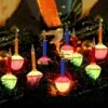 Christmas Bubble Lights Set Of 9 Multicolor Bubble Lights, 8.8Ft Vintage Bubble Light With 10 Color Bubble Bulbs(1 Spare), Traditional Bubble Lights For Holiday Christmas Lighting, E12 Base, Green