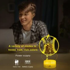 Tqyydf Baseball Gift Illusion Night Light For Kids - 16 Colors & Flashing Modes With Remote Control Opreated Dimmable Christmas Birthday Gifts For Boys Girls Kids Children -Xmas Lighting Shop 71qDCJ5o3jL. AC SL1500