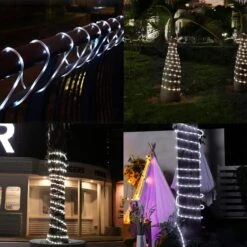 ICRGB Solar Rope Lights Outdoor, 66FT 200 LED Solar String Light, Outdoor IP67 Waterproof 8 Modes Garden Christmas Lights Decorative For Outdoor Pool Patio Porch Tree Wedding Christmas -Xmas Lighting Shop 71qjAgrU1UL. AC SL1500