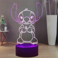 Laysinly Stitch Night Light, Anime Figure USB Touch Bedroom Sleep Light Stitch 3D LED Lamp, 16 Colors Remote Control Bedside Lamp Decoration, Stitch Desk Lamp Kids Lamp For Birthday Christmas -Xmas Lighting Shop 71qrWku3bDL. AC SL1500