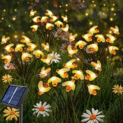 Wuchyu Upgraded 4-Pack Solar Firefly Fairy Lights For Outdoor Yard Decorations, Waterproof Solar Swaying Bee Stake Lights, Outside Solar Decorative Porch Lights For Garden Halloween Christmas Decor -Xmas Lighting Shop 71qzDrchwtL. AC SL1500