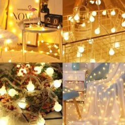 43 Ft 70 Led Christmas Lights Globe String Lights Plug In For Bedroom Decor Indoor Outdoor Fairy Light For Home Wall Garden Decorations Warm White -Xmas Lighting Shop 71r S3p1tpL. AC SL1000