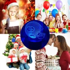 Football Helmet Shape 3D LED Optical Illusion Acrylic Night Light 7 Colors Change Dimmable USB Powered Bedroom Decoration Table Lamp Birthday Christmas Gift For Child Kids SF Fans, Men, Women, Teens -Xmas Lighting Shop 71r1EhvK41L. AC SL1000