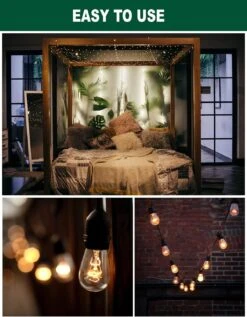 Outdoor Light Clips: 22 Clips Clear - Hooks For Outdoor String Lights - Light Clips For Outside Indoor Cables Cord - Adhesive Strips For Patio Hanging Heavy Duty Gutter Fence Roof Christmas Decor -Xmas Lighting Shop 71raQQwQu9L. AC SL1500 1