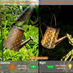 Solar-Outdoor-Lights For Yard, Solar-Watering-Can With Cascading-Lights, Solar-Garden-Lights For Patio-Garden-Decor, Solar-Pathway-Lights Outdoor-Decor For Holiday-Festival- Halloween-Christmas, Etc -Xmas Lighting Shop 71s94bu0sqL. AC SL1200
