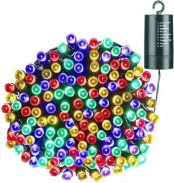 Joomer Battery Chrismas Lights, 66ft 200LED Fairy Lights Battery Operated Timer 8 Modes Waterproof For Outdoor Home Garden Party Holiday Christmas Trees Decoration (Multicolor)