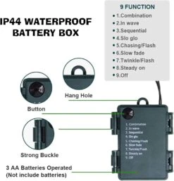 FUNPENY Battery Operated Christmas Lights, 2 Pack 16FT 50 LED 8 Modes Waterproof Fairy Lights, Christmas Decorations For Indoor Outdoor Garden Party Decor -Xmas Lighting Shop 71sN K4MCfL. AC SL1500