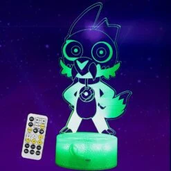 GENERIC The Owl Gift, 3D Night Light - The Owl House Merch, 7 Color Change Decor Lamp With Remote, Dim, Timer, Gifts For Christmas Birthday Girls