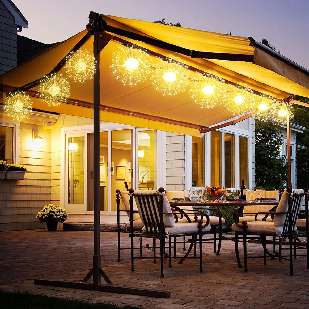 Fairy String Lights Christmas Lights,120 LED 8 Modes Dimmable String Fairy Lights With Remote Control,Waterproof Copper Wire Decorative Hanging Starburst Lights For Christmas Decoration (Warmlight) 5 Fairy String Lights Christmas Lights,120 LED 8 Modes Dimmable String Fairy Lights With Remote Control,Waterproof Copper Wire Decorative Hanging Starburst Lights For Christmas Decoration (Warmlight) - Image 5