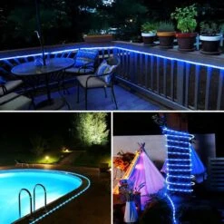 Aigleya Blue Rope Lights , 40 Ft 120 LED Strip Lighting With Remote Control, 8 Modes Outdoor Battery Operated Fairy String Lights For Party Yard Home Wedding Christmas Halloween Holiday Decoration 11 Aigleya Blue Rope Lights , 40 Ft 120 LED Strip Lighting With Remote Control, 8 Modes Outdoor Battery Operated Fairy String Lights For Party Yard Home Wedding Christmas Halloween Holiday Decoration -Xmas Lighting Shop 71sYmJeSCQL. AC SL1500