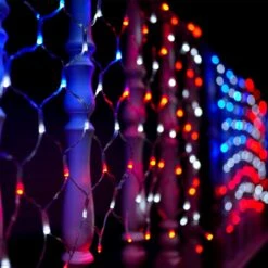 Dazzle Bright American Flag Net Lights, 324 LED Waterproof USA Flag String Lights With 8 Modes, Connectable Independence Christmas Day Decorations For Indoor Outdoor Party Yard Garden Decor -Xmas Lighting Shop 71sfHNI EYL. AC SL1500