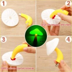 20 Pcs LED Color Changing Mushroom Night Light, Cute 7 Color Sensor Mushroom Shaped Plug In Lamp, Christmas Mushroom Gift, Decorative Mushroom Light Decor For Kids Adults Room Bedroom Thanksgiving -Xmas Lighting Shop 71sjnSTtM3L. AC SL1500