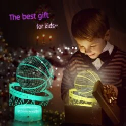 Lmgy Basketball Night Light,3D Illusion Led Lamp, 16 Colors Dimmable With Remote Control Smart Touch, Best Christmas Birthday Gift For 3,4,5,6,7,8 Year Old Boy Girl Kids, Suitable For Basketball Fans -Xmas Lighting Shop 71t6XWcP6rL. AC SL1500