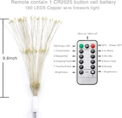 HEAGEERO Outdoor Battery Operated Chandelier 2 Pack,Firework Lights Starburst Light 180 LEDs,Ceiling Hanging Decorative For Party Christmas,Indoor Using 12 HEAGEERO Outdoor Battery Operated Chandelier 2 Pack,Firework Lights Starburst Light 180 LEDs,Ceiling Hanging Decorative For Party Christmas,Indoor Using -Xmas Lighting Shop 71tOzMbY8JL. AC SL1500