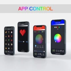 GENERIC OnO Christmas Decorations Led Curtain Lights - 2022 Upgrade - 6.6x6.6ft - 400 LED Twinkle Fairy String Light For Bedroom - APP Remote Control RGB Color And DIY Changing Backdrop Light For Home Decor -Xmas Lighting Shop 71tRqbQbLL. AC SL1500