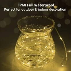 2 Pack Fairy String Lights Plug In, 33Ft 100 Micro Starry LED Outdoor String Lights With 8 Modes Timer Dimmable IP68 Full Waterproof Starry Fairy Lights For Bedroom Garden Christmas Decor (Warm White) -Xmas Lighting Shop 71tYIHXaafS. AC SL1500