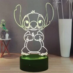 Laysinly Stitch Night Light, Anime Figure USB Touch Bedroom Sleep Light Stitch 3D LED Lamp, 16 Colors Remote Control Bedside Lamp Decoration, Stitch Desk Lamp Kids Lamp For Birthday Christmas -Xmas Lighting Shop 71tpl3OHTRL. AC SL1500