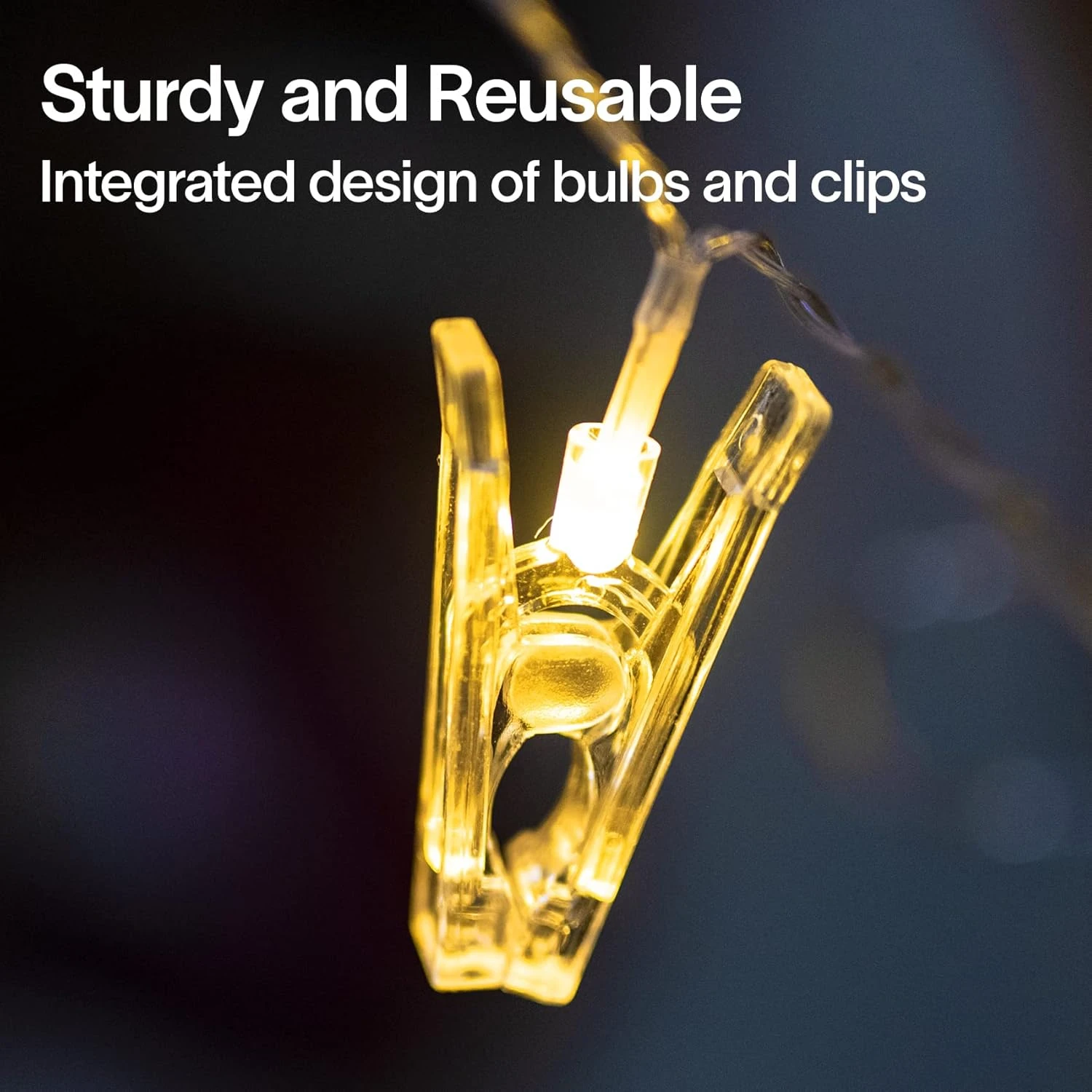 String Lights LED Clip Outdoor Indoor Decoration Screen House & Bubble Tent For Gazebo Patio Garden Backyard Christmas Festival Party Battery Powered (NOT Including), 9.8ft With 20 Bulbs, Pack Of 2 6 String Lights LED Clip Outdoor Indoor Decoration Screen House & Bubble Tent For Gazebo Patio Garden Backyard Christmas Festival Party Battery Powered (NOT Including), 9.8ft With 20 Bulbs, Pack Of 2 - Image 6