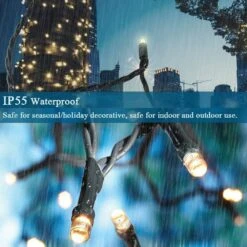 Decute 300LED Christmas String Lights Outdoor Waterproof 105FT UL Certified With End-to-End Plug 8 Modes, Warm White Indoor Starry Fairy Lights For Christmas Tree Patio Garden Wedding Party Decor -Xmas Lighting Shop 71u9AAHdHnL. AC SL1000