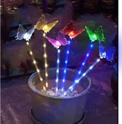 Abkshine Set Of 6 Butterfly Solar Garden Lights, Waterproof Color Changing Butterfly Stake Lights For Yard Garden Decor Outdoor Halloween Christmas Decorations, Unique Gardening Gifts For Women Mom -Xmas Lighting Shop 71uBMUtIFUL. AC SL1500