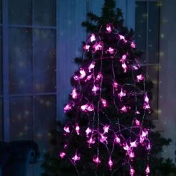 Battery String Lights Pink Crystal Flamingo Lights 30.5ft 60 LED Waterproof Outdoor String Lights, 8 Lighting Modes Battery Twinkle Lights, Patio Garden Wedding Christmas Flamingo Party Decorations -Xmas Lighting Shop 71uFG9JxPL. AC SL1500
