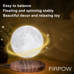 FIRPOW Levitating Moon Lamp, 18 Colors 6 In Floating Moon Lamp, 3D LED Printing Rotating Magnetic Moon Light Spinning Freely With Remote, Night Light, Desk Bedroom Decor Office, Christmas Gift -Xmas Lighting Shop 71uFiZOOZQL. AC SL1500
