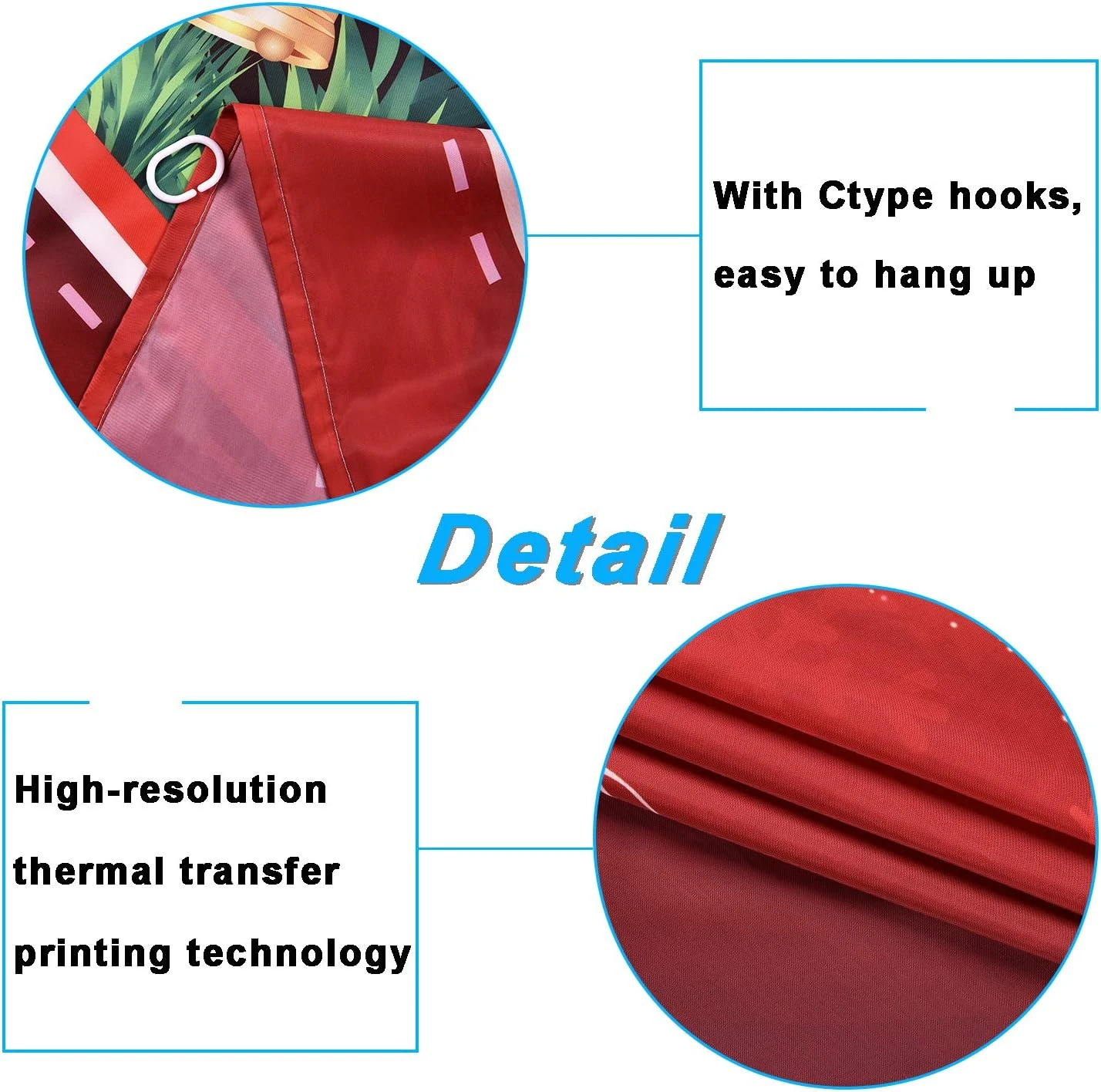 4 Pcs Merry Christmas Shower Curtain Sets With Non-Slip Rugs, Toilet Lid Cover, Bath Mat And 12 Hooks Xmas Tree Ball Snowflake Shower Curtain For Christmas Decoration 4 4 Pcs Merry Christmas Shower Curtain Sets With Non-Slip Rugs, Toilet Lid Cover, Bath Mat And 12 Hooks Xmas Tree Ball Snowflake Shower Curtain For Christmas Decoration - Image 4