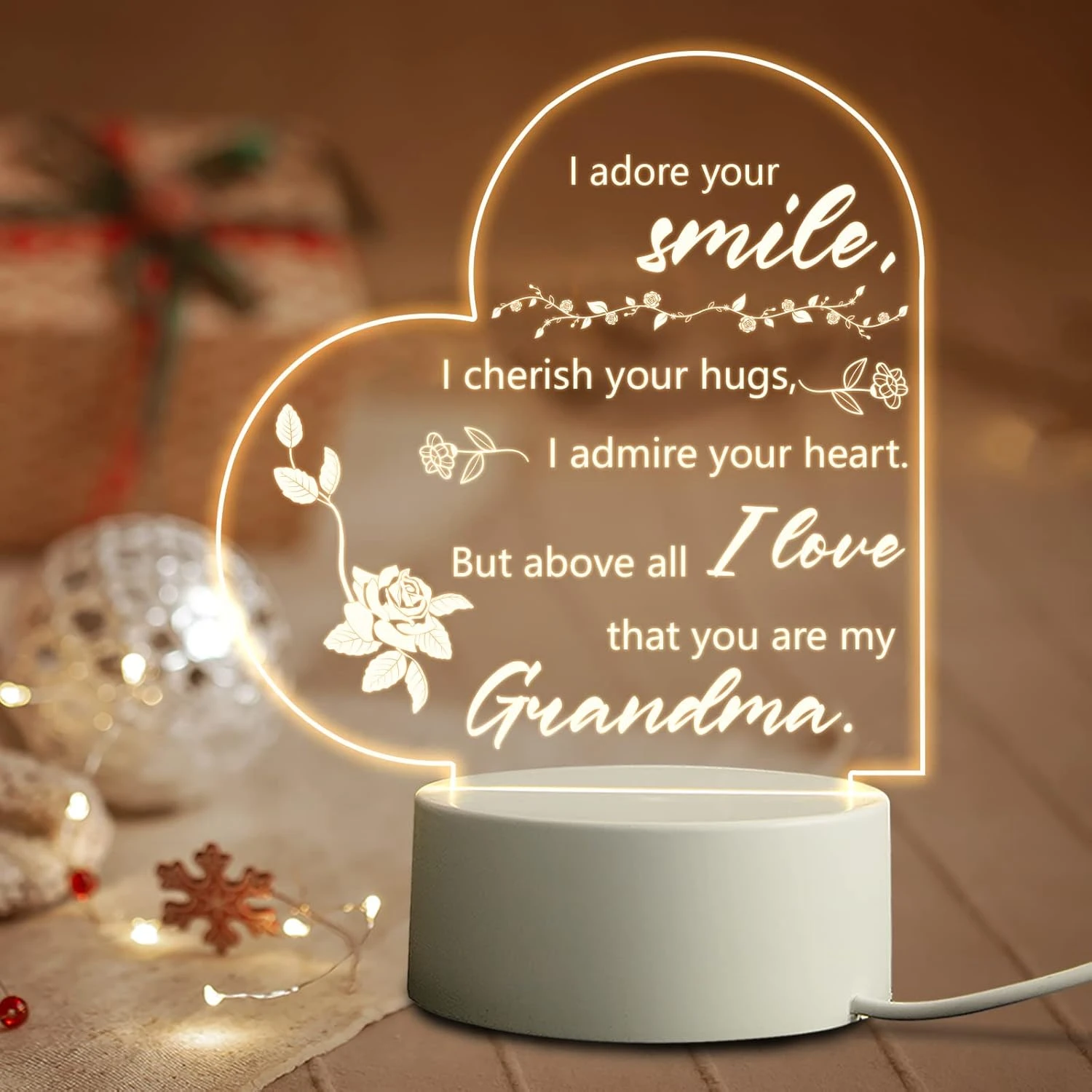 SteadStyle Gifts For Grandma From Grandson Granddaughter, Grandma Birthday Gifts Night Light, Best Grandma Gifts For Christmas, Mother's Day, Acrylic Night Lamp Gifts For Grandma, Grandmother 8 SteadStyle Gifts For Grandma From Grandson Granddaughter, Grandma Birthday Gifts Night Light, Best Grandma Gifts For Christmas, Mother's Day, Acrylic Night Lamp Gifts For Grandma, Grandmother - Image 8
