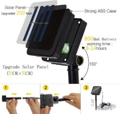 Solar String Lights Outdoor Waterproof,50LED Crystal Globe Solar String Lights,8 Mode 7M/24Ft Outdoor Solar Powered String Lights For Garden,Patio,Christmas,Parties,Wedding,Festival (Cool White) -Xmas Lighting Shop 71v1FUs1guS. AC SL1500