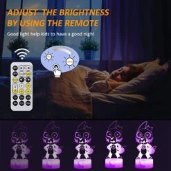 GENERIC The Owl Gift, 3D Night Light - The Owl House Merch, 7 Color Change Decor Lamp With Remote, Dim, Timer, Gifts For Christmas Birthday Girls -Xmas Lighting Shop 71vUKLEkG9L. AC SL1300