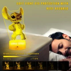 Honfenfa Stitch Light,Stitch Night Light With Remote & Smart Touch,7 Colors + 16 Colors Changing Opreated,Stitch Lamp For Children's Room Decoration,Children's Day Gift, Christmas Gifts 8 Honfenfa Stitch Light,Stitch Night Light With Remote & Smart Touch,7 Colors + 16 Colors Changing Opreated,Stitch Lamp For Children's Room Decoration,Children's Day Gift, Christmas Gifts -Xmas Lighting Shop 71vkbhK4OHL. AC SL1500