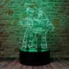 Cute Story Sheriff Woody And Buzz Lightyear Anime Character 3D Optical Illusion LED Bedroom Decor Sleep Table Lamp With Remote 7 Colors Acrylic Visual Night Light Birthday Christmas Gifts For Kids