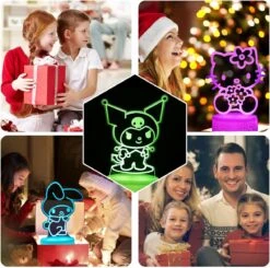 Sunduck 3D Illusion Cat Night Light For Kids - 3 Patterns And 16 Colours Change With Remote Control Kitty Lamp Room Decor Birthdays Holidays Christmas Gifts For Kids And Girls -Xmas Lighting Shop 71vq4aojjpL. AC SL1200