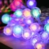Scheinlicht 28FT 60LED Crystal Globe String Light Colorful Christmas Color Changing String Lights With USB Crystal Bubble Ball Fairy String Light For Wedding Patio Garden Party Outdoor Indoor Decor