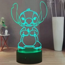 Laysinly Stitch Night Light, Anime Figure USB Touch Bedroom Sleep Light Stitch 3D LED Lamp, 16 Colors Remote Control Bedside Lamp Decoration, Stitch Desk Lamp Kids Lamp For Birthday Christmas -Xmas Lighting Shop 71wGaZwepnL. AC SL1500