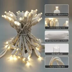 Christmas Lights 50 LED 17FT Commercial Mini LED String Lights, 120V UL, White Wire Xmas Lights For Indoor & Outdoor Use, Holiday Party Decorations,Trees, Light Displays (Warm White) 12 Christmas Lights 50 LED 17FT Commercial Mini LED String Lights, 120V UL, White Wire Xmas Lights For Indoor & Outdoor Use, Holiday Party Decorations,Trees, Light Displays (Warm White) -Xmas Lighting Shop 71wVZWB1niL. AC SL1500