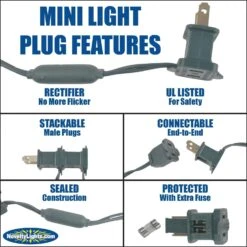 Novelty Lights T5 LED Amber Christmas String Lights - UL Listed Indoor/Outdoor Light Set W/ 35 Mini Bulbs For Christmas Tree, Patio, Wedding Decor - (Green Wire, 11.5' Long) -Xmas Lighting Shop 71wmrRXS5dL. AC SL1500