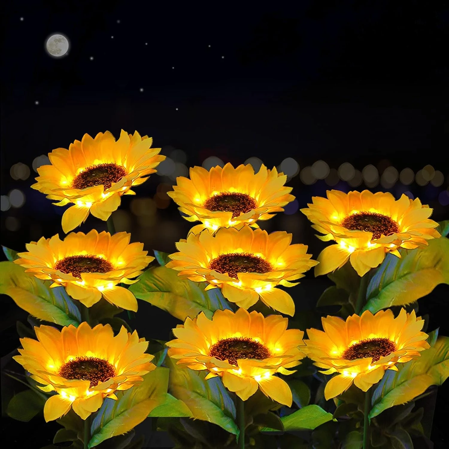 Sunflower Solar Lights, Blueguan 8 Pack Solar Sunflowers Outdoor Garden Lights Waterproof IP65, Durable Rechargeable Solar Sunflower Lights Decorative For Lawn Yard, Christmas Patio Pathway Décor 1 Sunflower Solar Lights, Blueguan 8 Pack Solar Sunflowers Outdoor Garden Lights Waterproof IP65, Durable Rechargeable Solar Sunflower Lights Decorative For Lawn Yard, Christmas Patio Pathway Décor