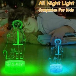 YAOMYLT Coraline Night Light For Kids Coraline Merch For Room Decor With Remote & Smart Touch 16 Colors Changing Dimmable Bedside Lamp As Christmas Halloween Birthday Gifts For Girls And Boys -Xmas Lighting Shop 71xhINk8IvL. AC SL1500