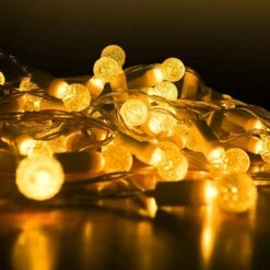 CREATESTAR Globe String Lights,16FT 50 LED Battery Operated Fairy String Lights With Remote Waterproof Indoor Outdoor Christmas Lights For Party, Wedding, Bedroom And Yard, Warm White -Xmas Lighting Shop 71yL4nyCgtL. AC SL1500