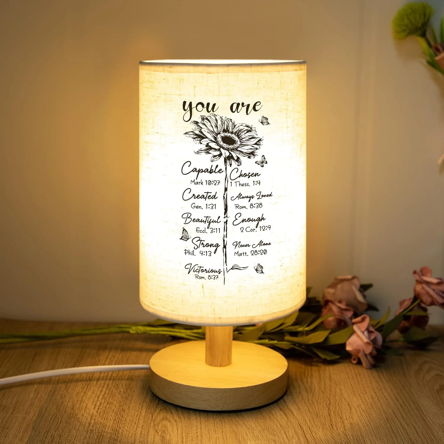 PRSTENLY Christian Gifts For Women Night Light, Christmas Thanksgiving Day Birthday Gifts For Mom Grandma, Spiritual Religious Gifts Idea, Inspiration Sunflower Gifts For Women, Friends, Sister 1 PRSTENLY Christian Gifts For Women Night Light, Christmas Thanksgiving Day Birthday Gifts For Mom Grandma, Spiritual Religious Gifts Idea, Inspiration Sunflower Gifts For Women, Friends, Sister